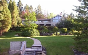 Looking at the house from the dock