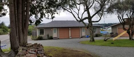 Cottage B is on the right, closer to the Bay.