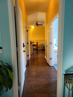 From foyer looking down hallway into guesthouse