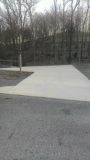 Parking area @ corner of Williamson and Maury Ln. 