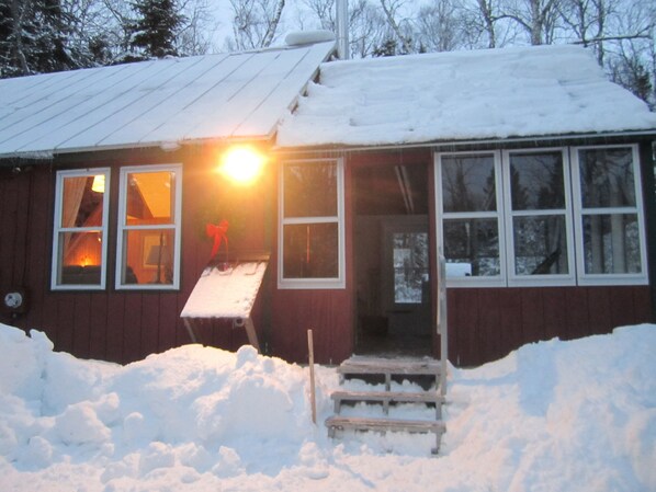 front entrance in winter