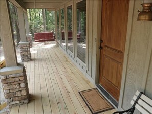 FRONT PORCH WITH SWING FOR MORNING COFFEE