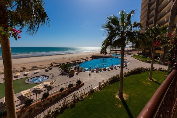 View off the balcony!