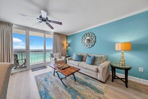 Living room  with Upgraded Sleeper Sofa