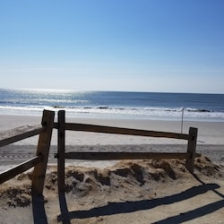 Steps to the beautiful Brigantine Beach Entrance