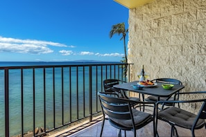 Breathtaking views of Maalaea Bay from the lanai at Kanai A Nalu 318