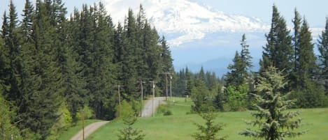 Stunning Mt. Adams View from our house/living room/deck!