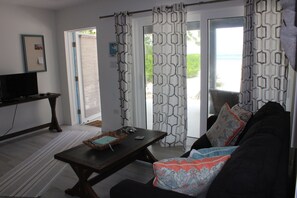 Living area with sleeper sofa