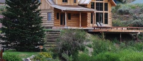 View of the house from across the Madison River.