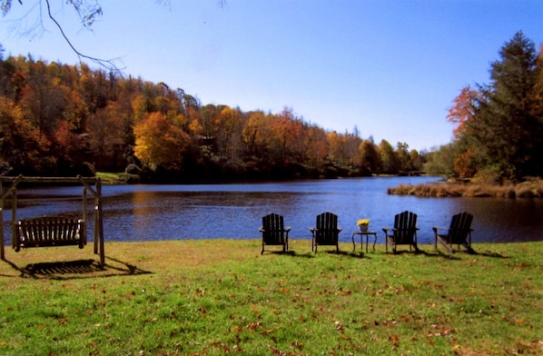 Just imagine your sitting here taking in the majestic splendor of our lake view.