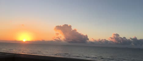 Sunrise from the front living room balcony