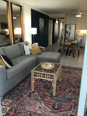 Living room and dining