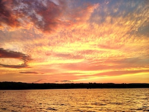 Exquisite sunset over Seneca Lake.