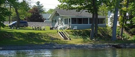 Easy Livin' Cottage viewed from Seneca Lake.