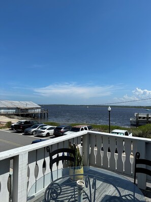 Riverfront views from deck