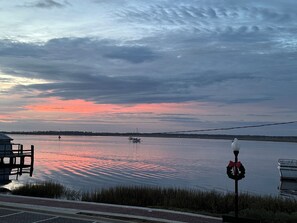 Sunrise views from deck