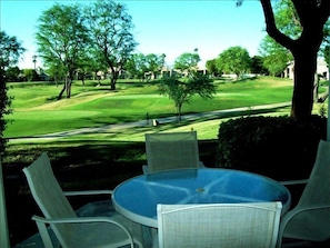 View from the condo out over the 15th tee of the Stadium Course.