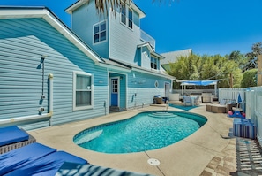 Private Pool and Outdoor Kitchen and Dining Area