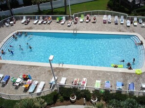 View of Pool from Balcony