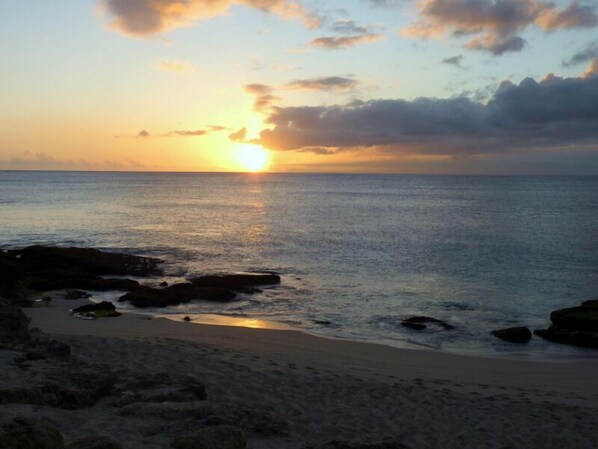 The secluded cove at Kai Lani
