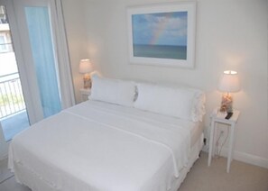 Second Master Bedroom, King Bed, Large Private Bathroom, and Private Balcony
