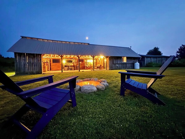 Kick back in the Adirondack chairs and watch the stunning night sky and fireflies. 
