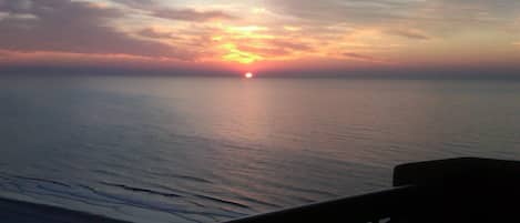 Watch sun rise from the deck