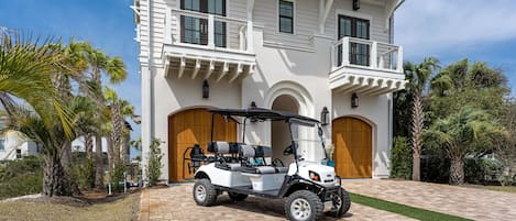 Golf cart can be rented for $500/week
