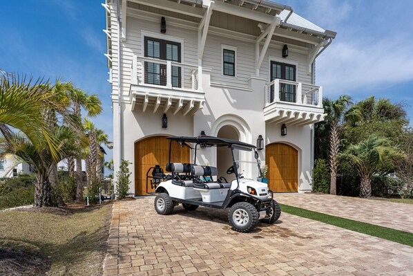 Golf cart can be rented for $500/week