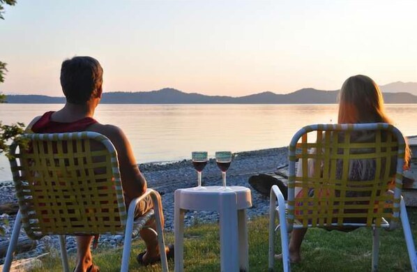 'Magic hour' at Konrad Cottages