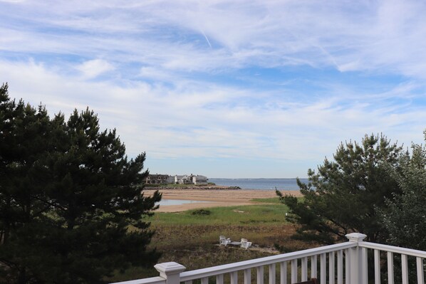 View from second floor balcony.