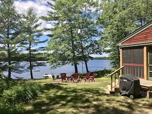 grill while watching the kids play in the water