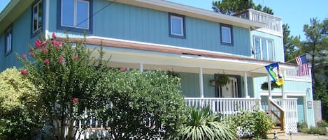 Front of Home with Covered Porch and Front Yard