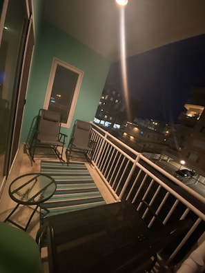 Balcony with side view of the Ocean 