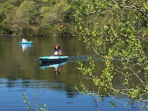 Rabbit Pond is just 2 minutes walk and a great place to take the kayaks!
