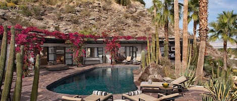 Villa Cahuilla … featuring a saltwater oasis pool nestled in the hills above PS