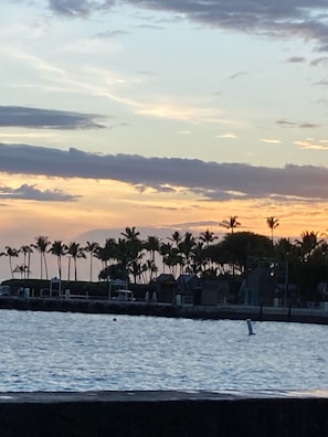 Sunset over Kailua Pier