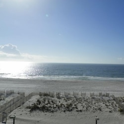 beach view from the balcony