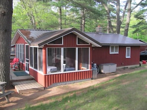 Relax on the new screen porch!