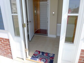 Private entrance, no steps, elevator just off entrance