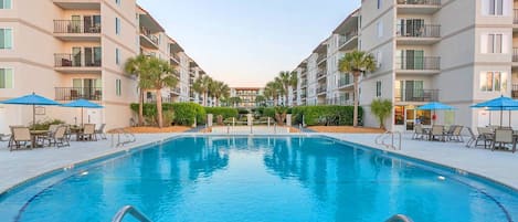 Pool area at The Beach Club at St. Simons