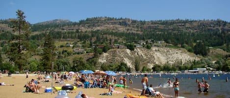 Main beach just right out the front door.  