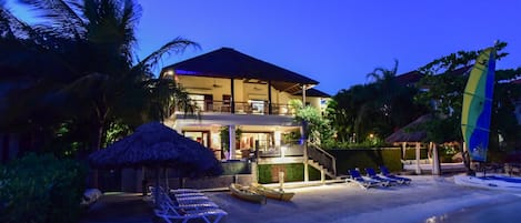 Villa from beach