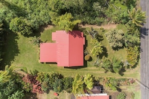 Aerial view showing verdant surroundings