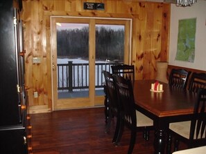 Dining room and deck