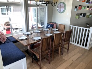 Dining area for up to 8 people. 