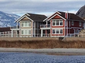 Private cottage on the lake.  We are the red one.