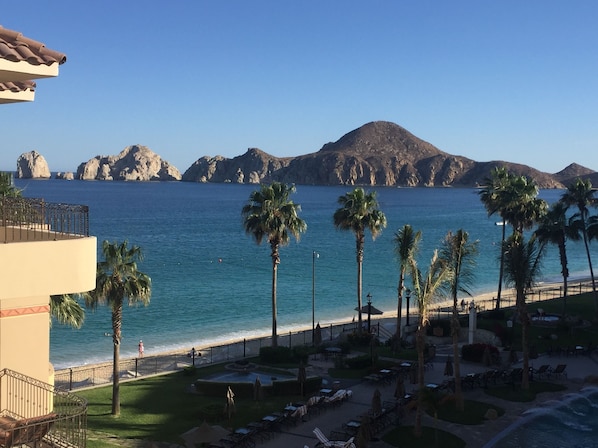 Another view of lovers beach and Lands End from the balcony.