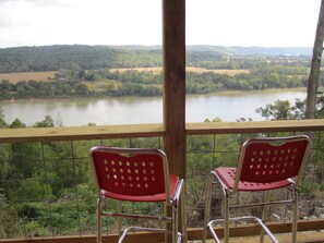 View of Ohio River from deck.