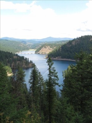 One of the views on the trip around the lake to the cabin.